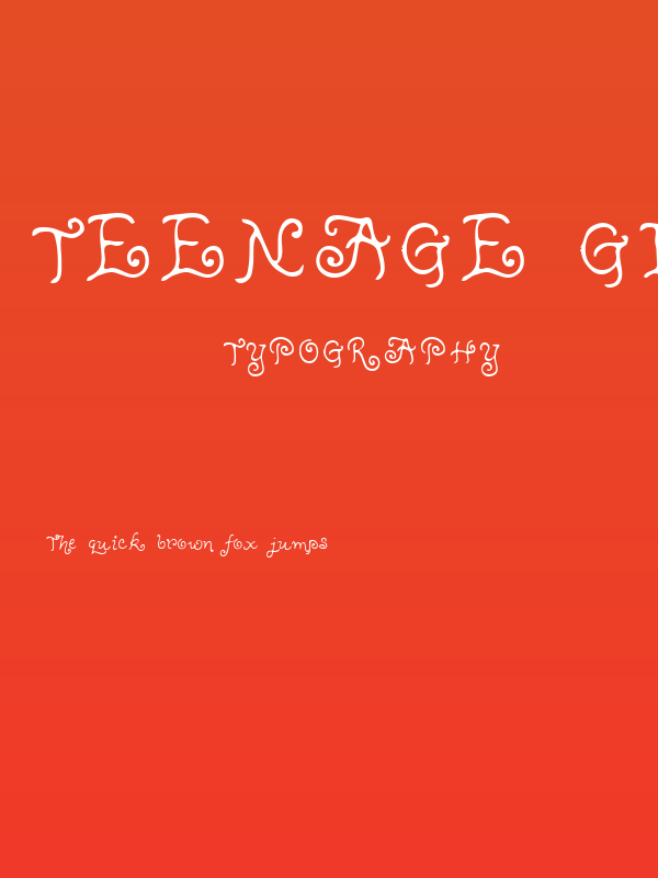 Teenage Girl 1 Poster