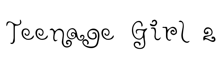 Teenage Girl 2 Font