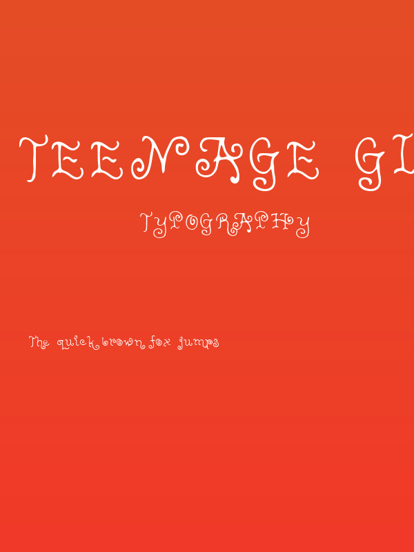 Teenage Girl 2 Poster