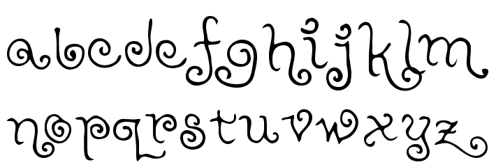 Teenage Girl 2 Font LOWERCASE