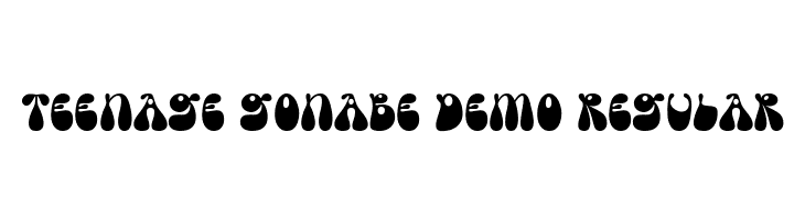 Teenage Gonabe Demo Regular  Free Fonts Download
