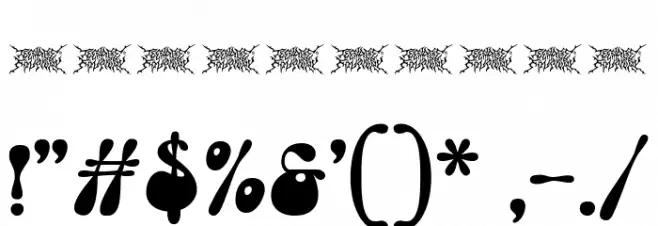 Teenage Gonabe Demo Regular Font Alte caractere