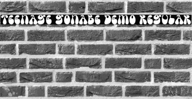 Teenage Gonabe Demo Regular Font examples