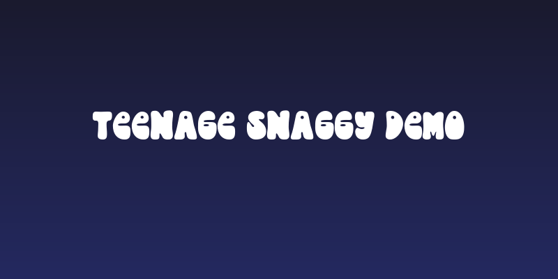 Teenage Snaggy Demo Social Header