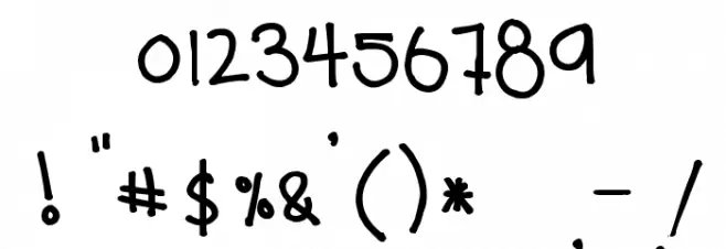 Teenage angst Font OTHER CHARS