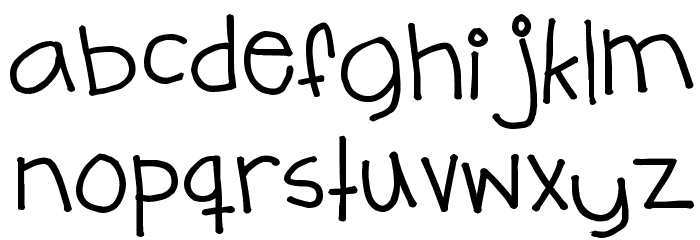 Teenage angst Font LOWERCASE