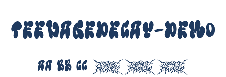 TeenageDecay-Demo Font Preview