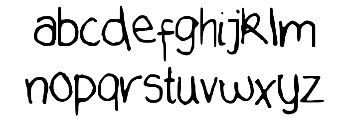TeenageDream Font LOWERCASE