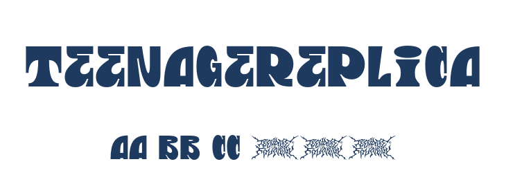 TeenageReplica Font Preview