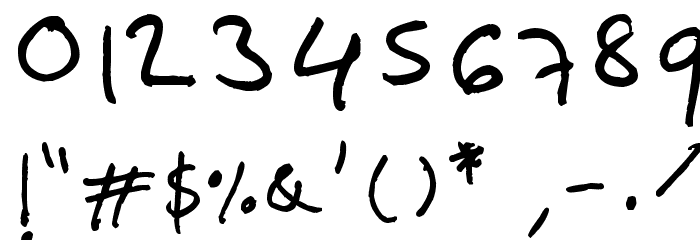 Teenishly beautiful Font OTHER CHARS