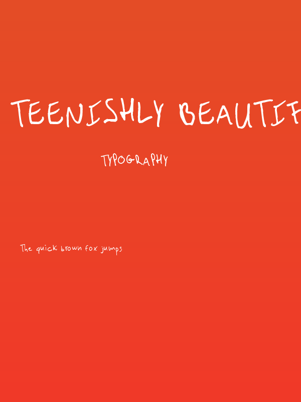 Teenishly beautiful Poster