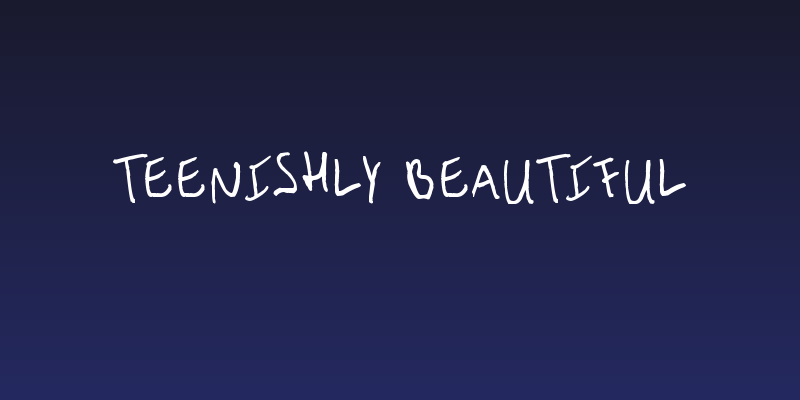 Teenishly beautiful Social Header