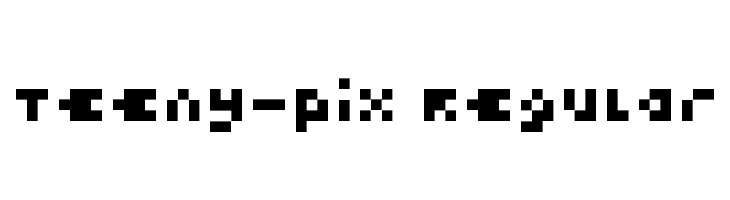 Teeny-Pix Regular  لخطوط تنزيل