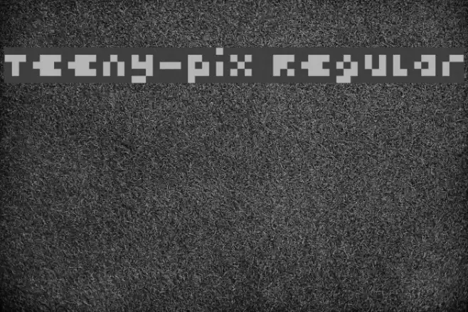 Teeny-Pix Regular Font examples