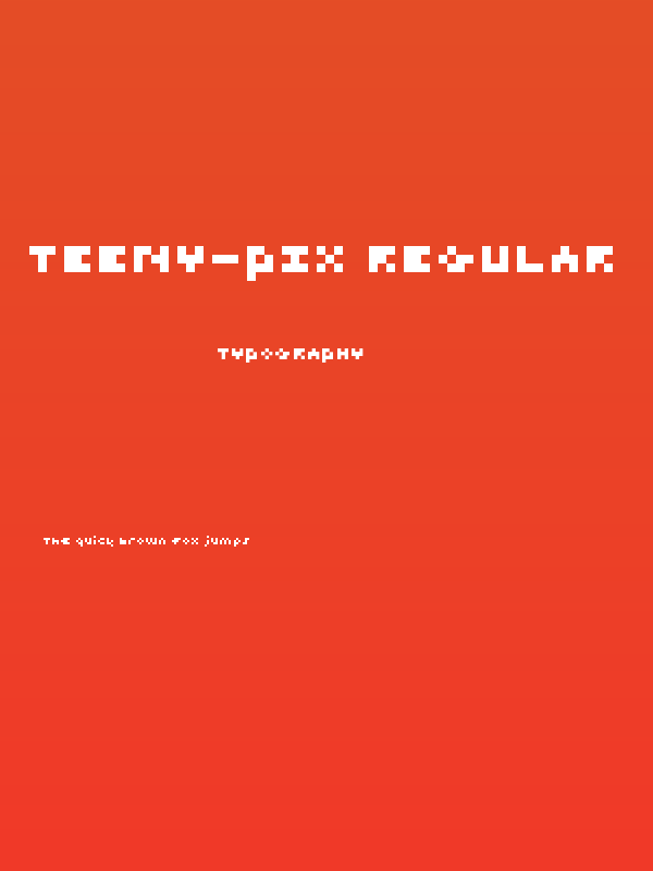 Teeny-Pix Regular Poster
