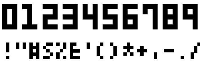Teeny Tiny Pixls Font OTHER CHARS
