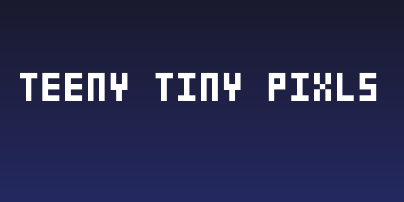 Teeny Tiny Pixls Social Header