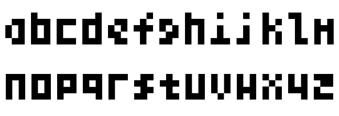 Teeny Tiny Pixls Font LOWERCASE