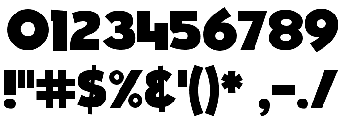 Teereks Font OTHER CHARS