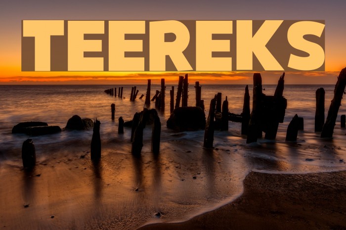 Teereks Font examples
