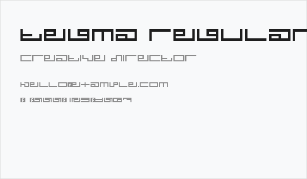 Tegma Regular Business Card