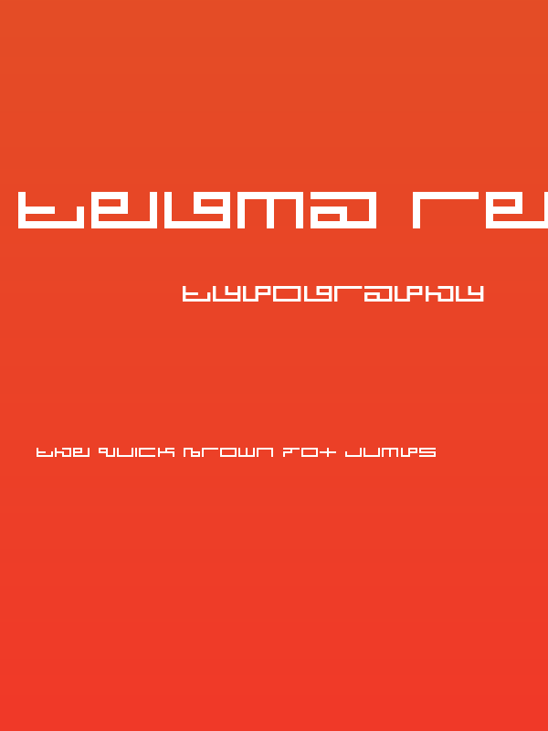 Tegma Regular Poster