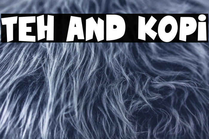 Teh And Kopi Example 1