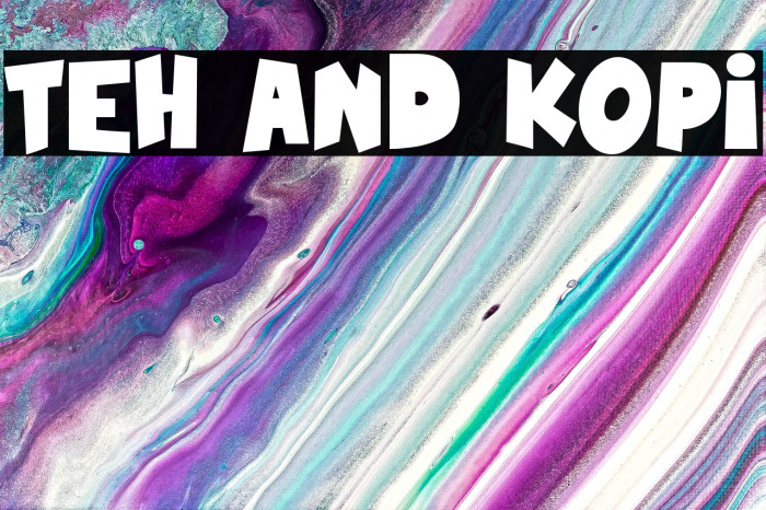 Teh And Kopi Example 2