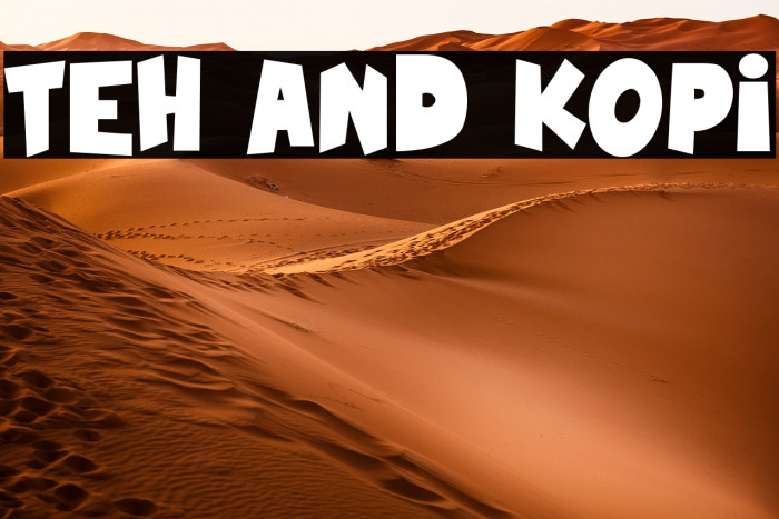 Teh And Kopi Example 3