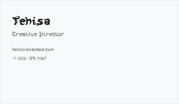 Tehisa Business Card
