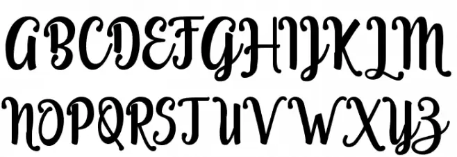 Teiqulato Free Regular Font Litere mari