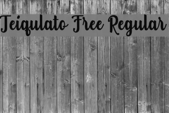 Teiqulato Free Regular Font examples