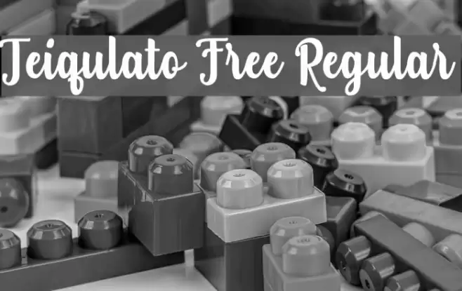 Teiqulato Free Regular Font examples