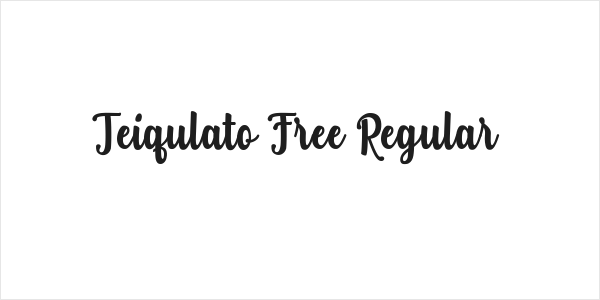 Teiqulato Free Regular Logo