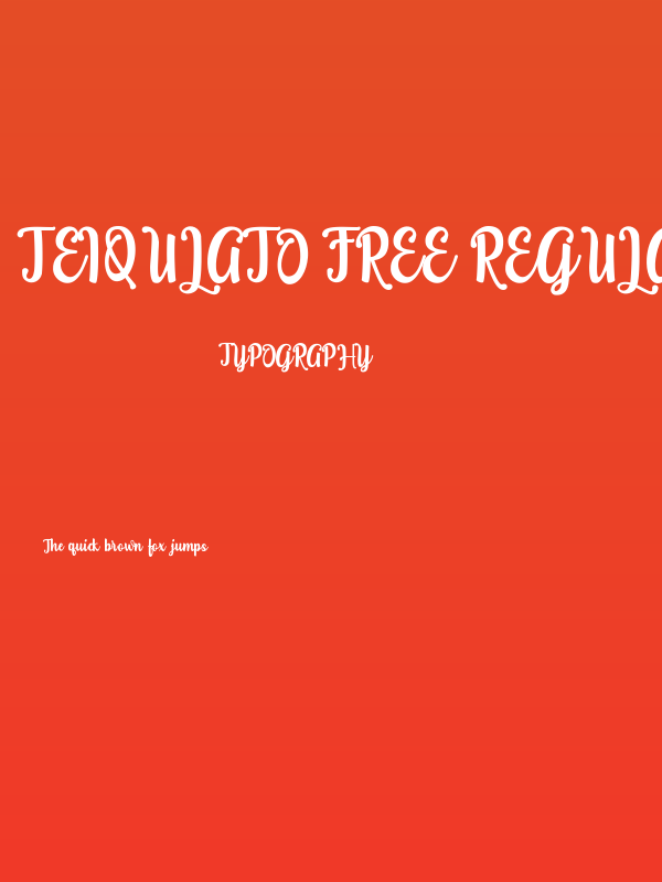Teiqulato Free Regular Poster