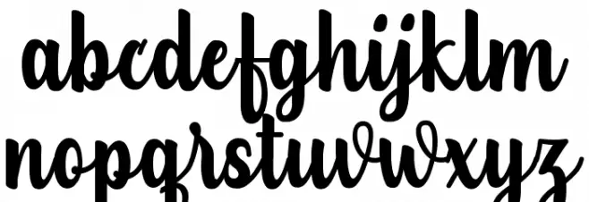 Teiqulato Free Regular Schriftart Kleinbuchstaben