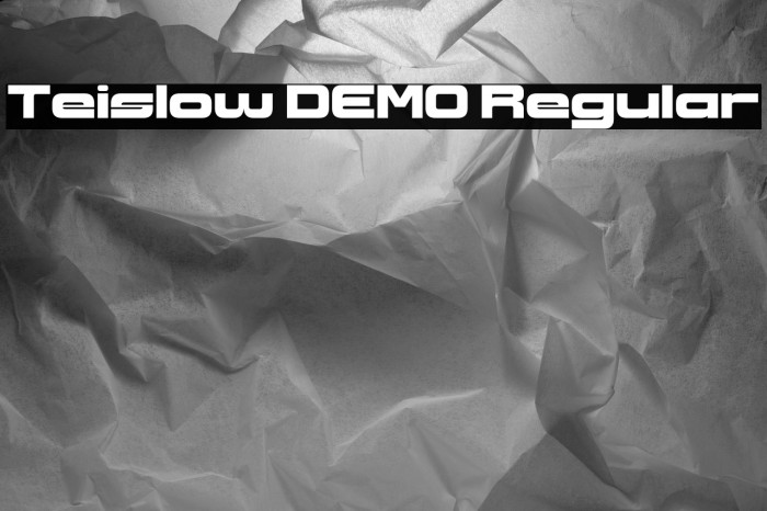 Teislow DEMO Regular Example 2