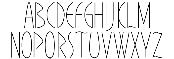 Teitenju Light フォント 大文字