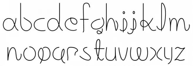 Teitenju Light フォント 小文字
