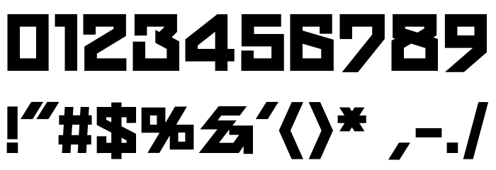 Teitokuson Bold フォント その他の文字
