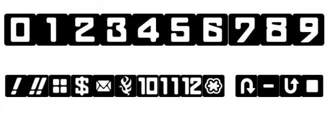 TeitokusonSymbols Font OTHER CHARS