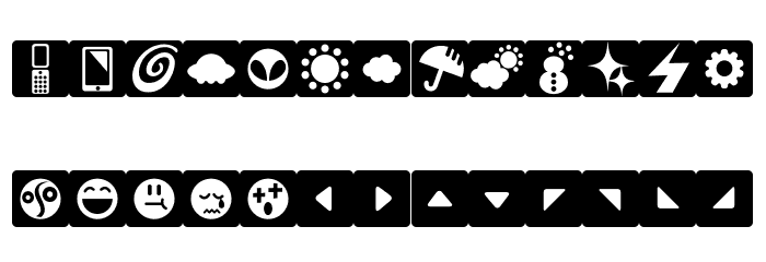 TeitokusonSymbols フォント 小文字