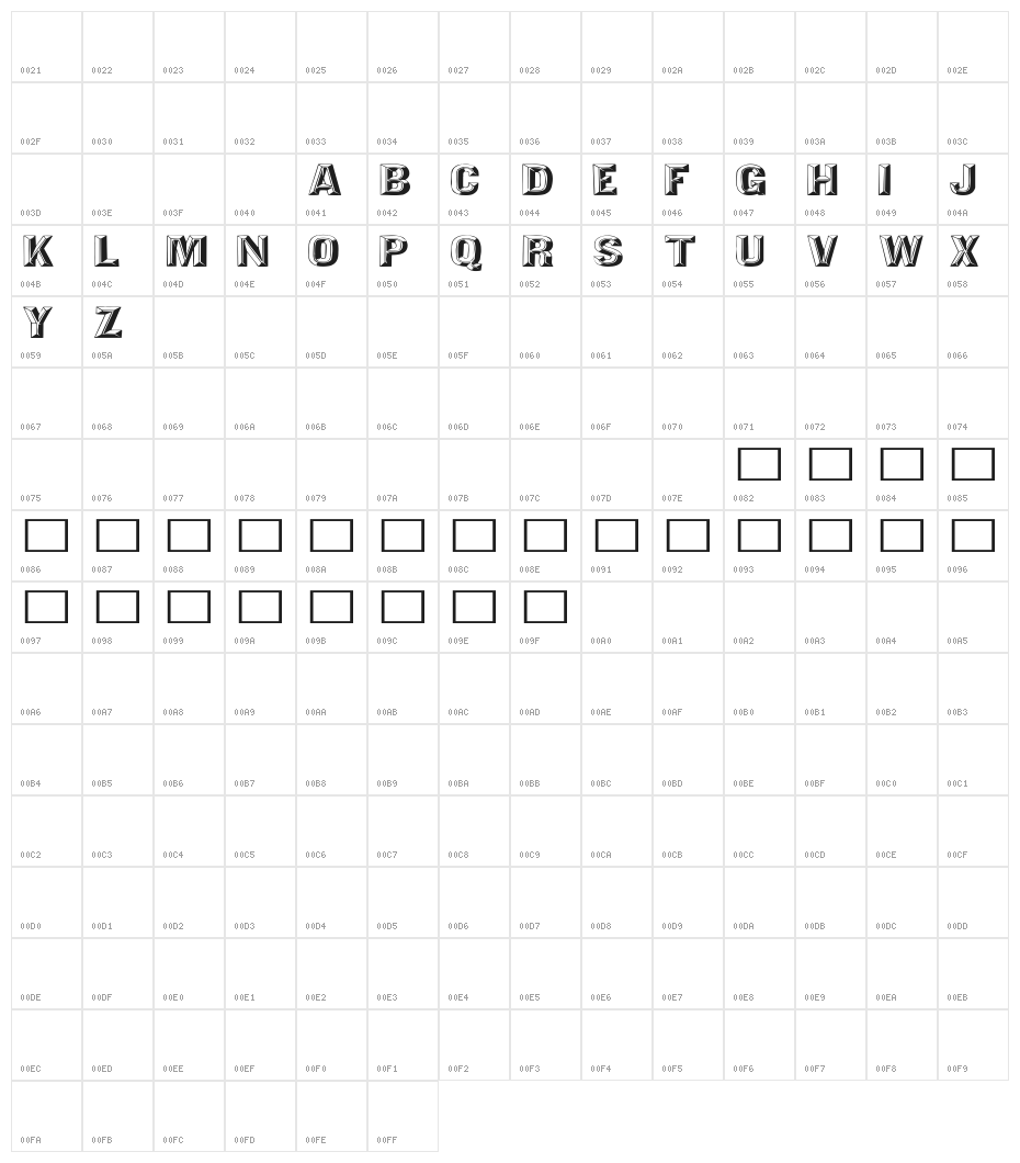 Tejaratchi Ex Character Map