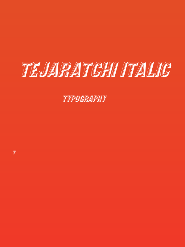 Tejaratchi Italic Poster