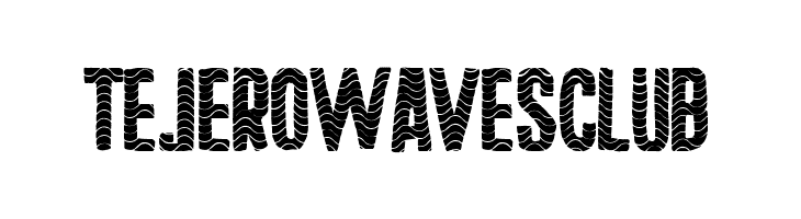 Tejero Waves Club  フリーフォントのダウンロード