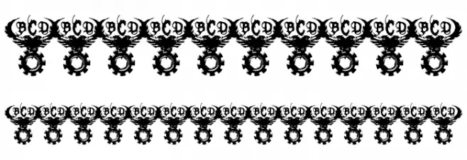 Tek Hed Regular Font OTHER CHARS