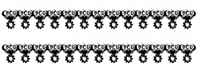 Tek Hed Regular Schriftart Groß