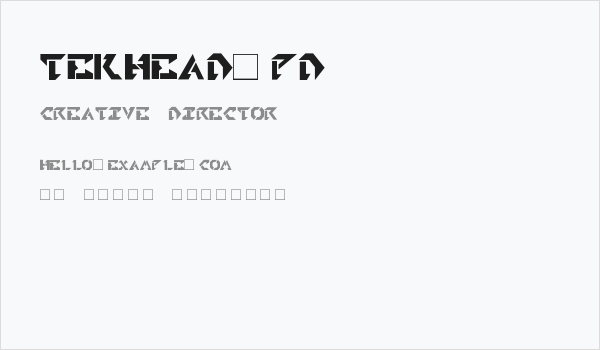 TekHead-PD Business Card