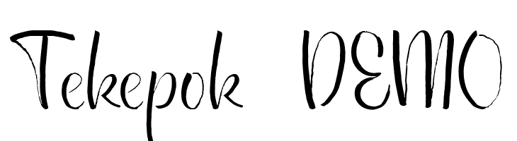 Tekepok DEMO  Frei Schriftart Herunterladen