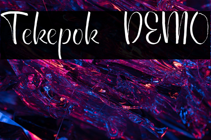 Tekepok DEMO Example 1
